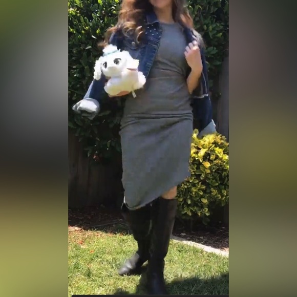 TOPSHOP Grey Dress - Picture 5 of 6